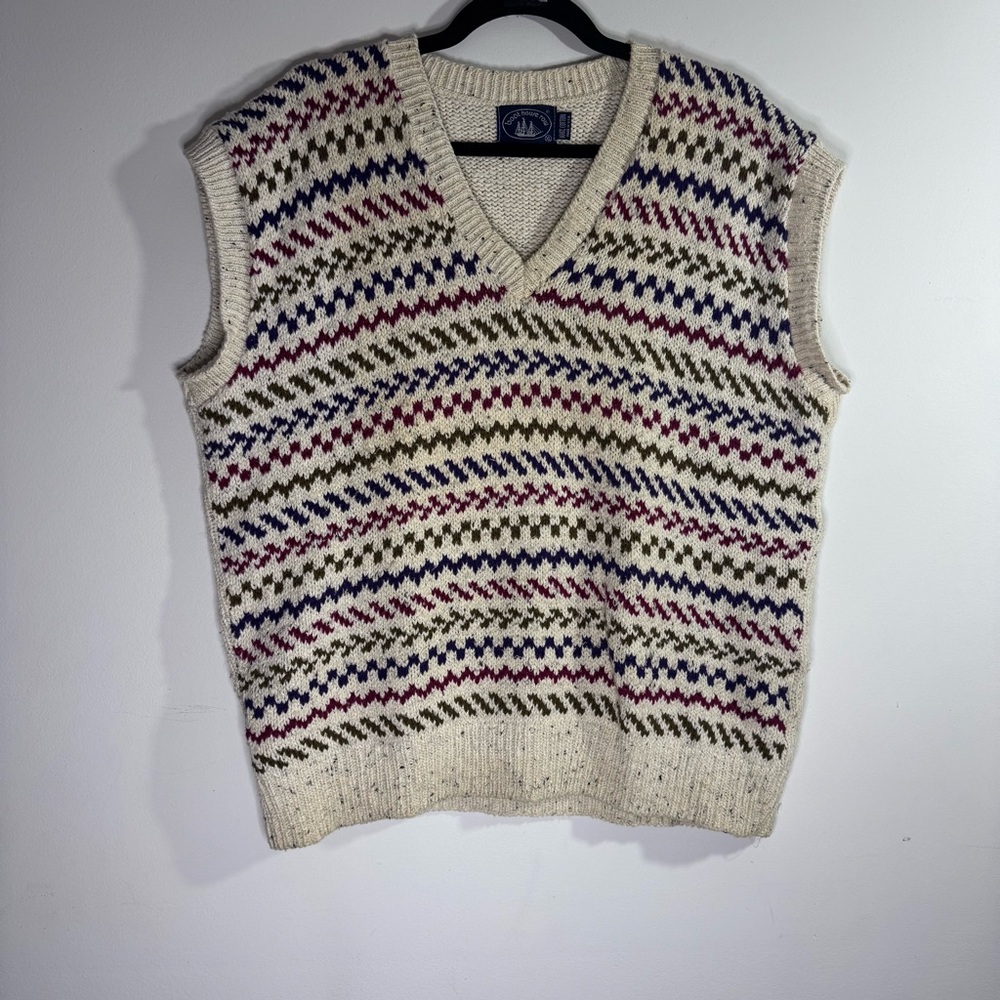 Boathouse Row Nordic Knit Sweater Vest Men’s XL Preppy Fair Isle